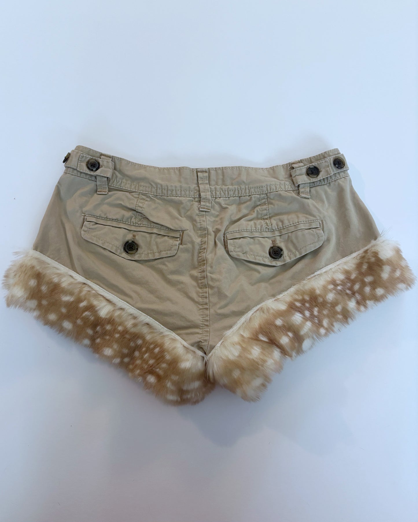 Deer Fur Mini Shorts