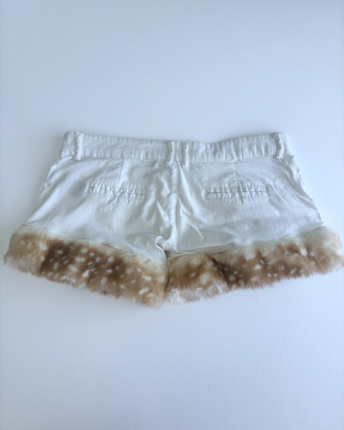 Deer Fur Mini Shorts