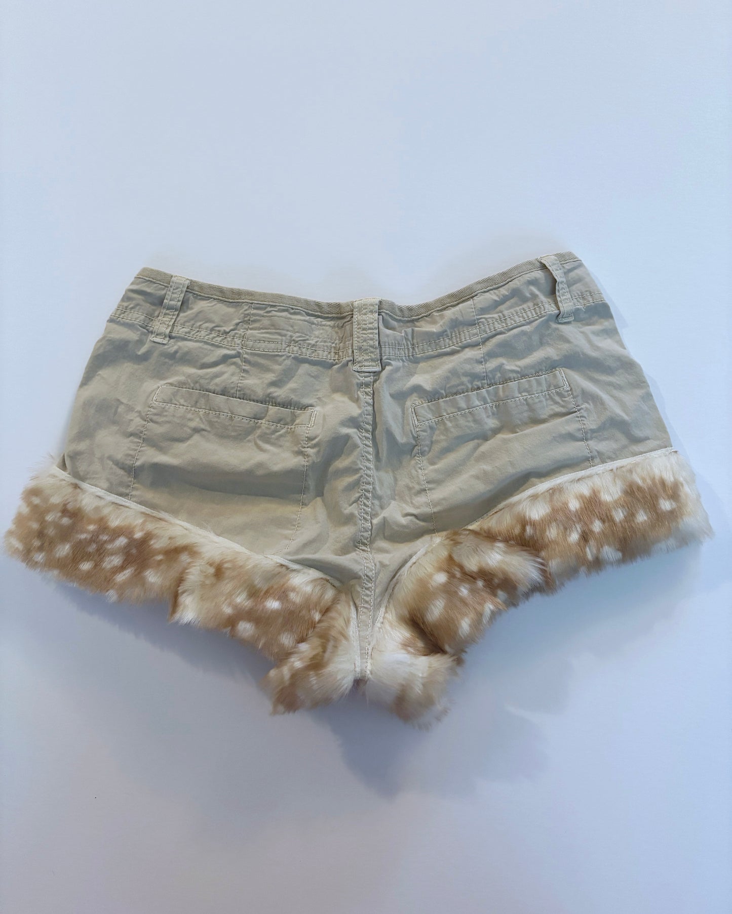 Deer Fur Mini Shorts