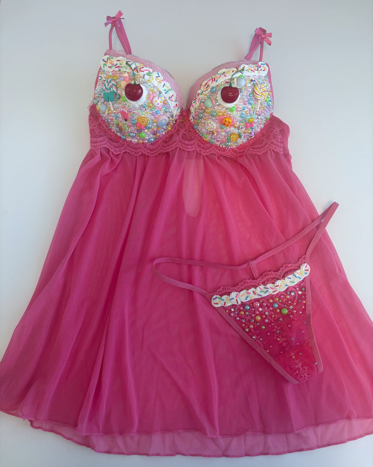 Sample Sale Candy Babydoll + G String
