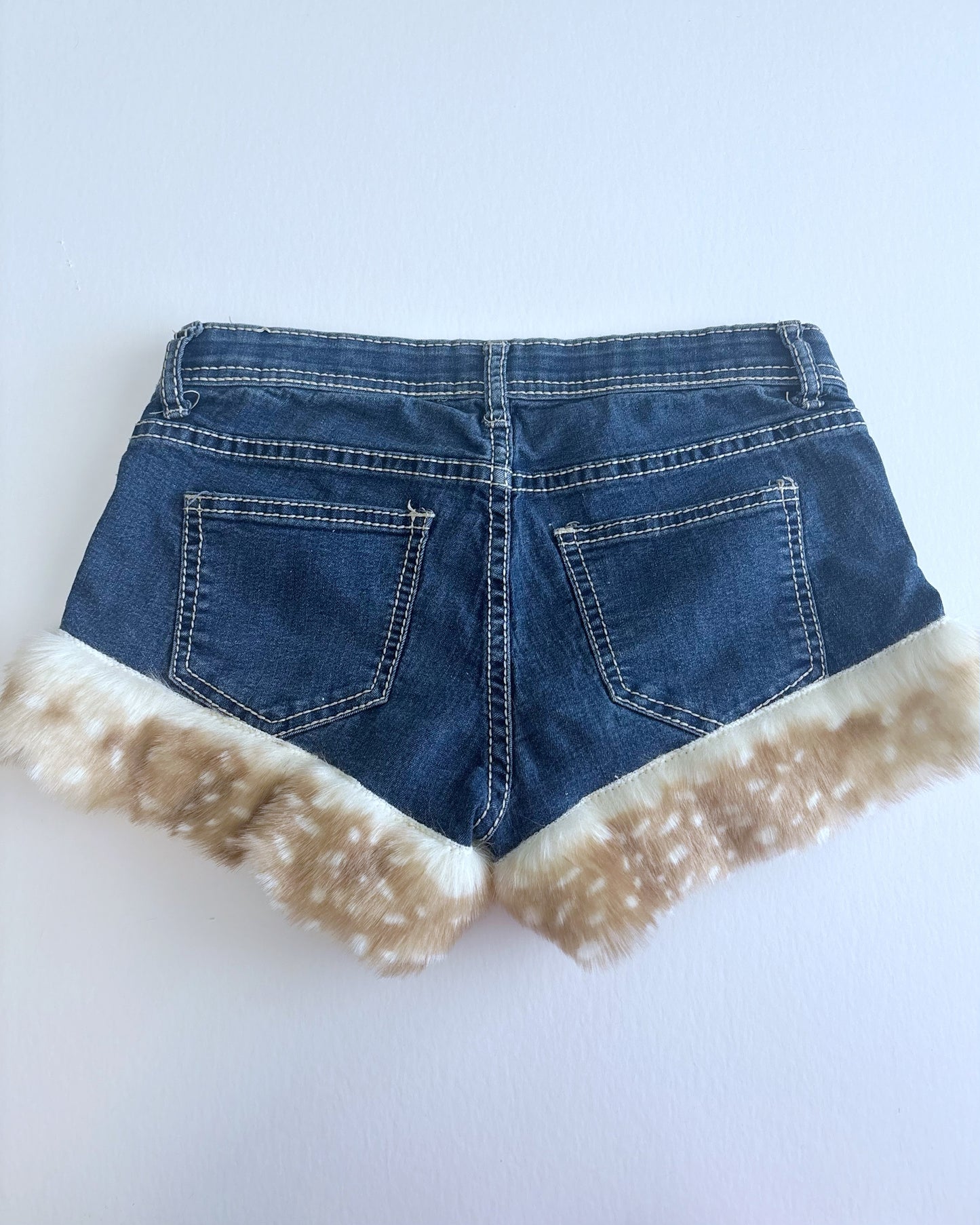 Deer Fur Mini Shorts