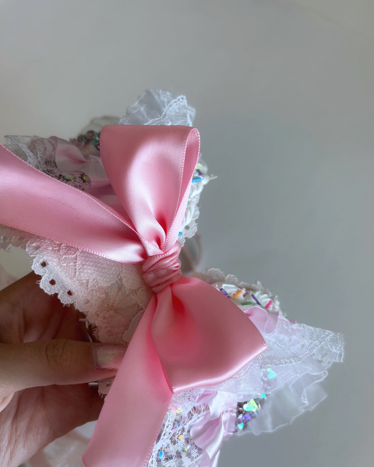 Sample Sale 34B Pink Rhinestone Bra