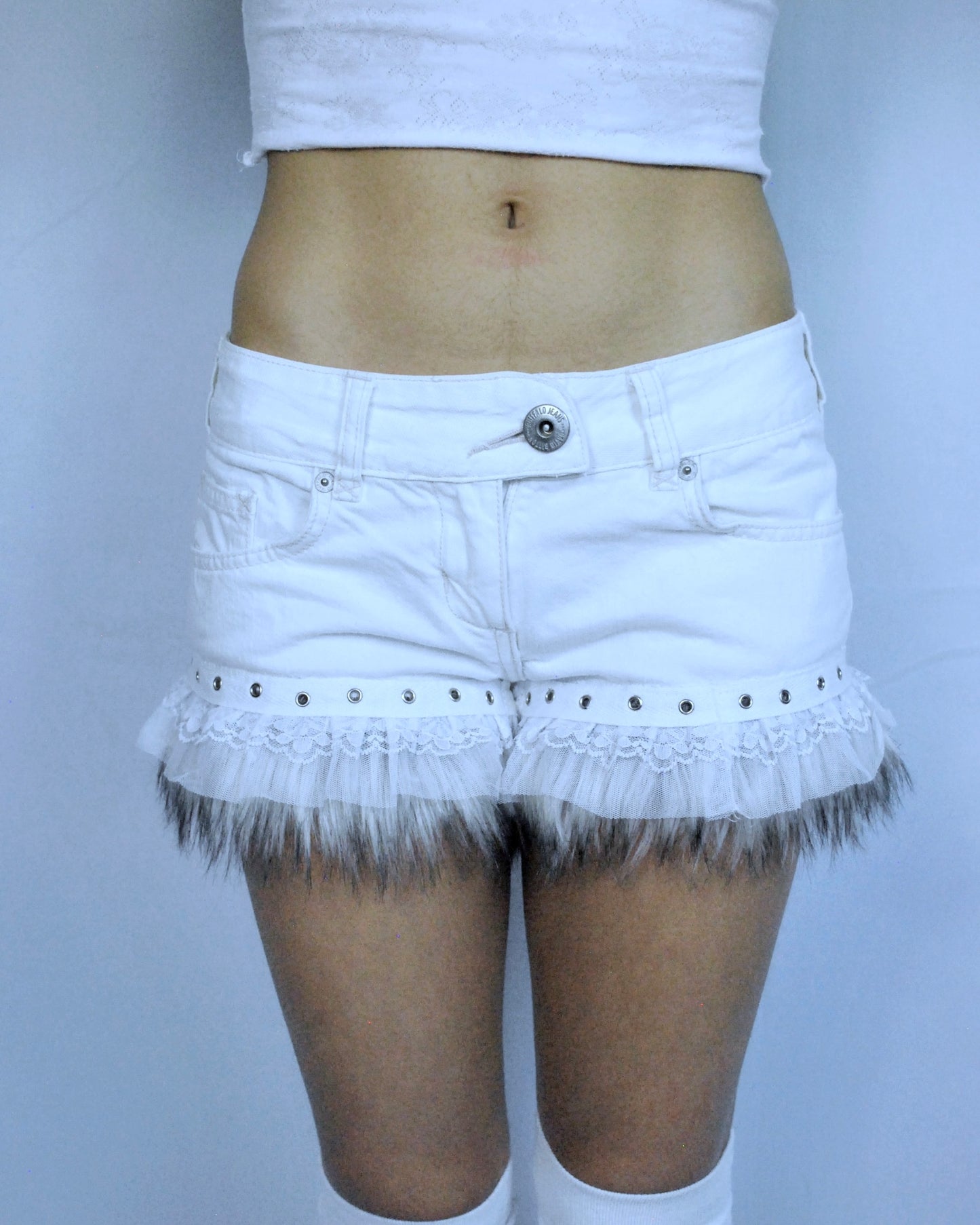 Frosted Whisper Fur Shorts