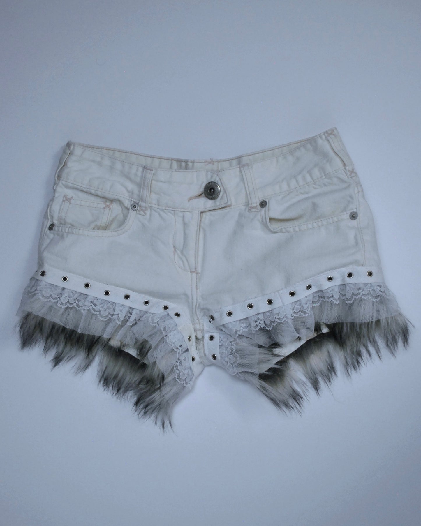 Frosted Whisper Fur Shorts