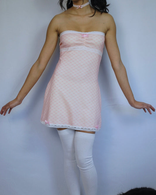 Peach Parfait Mini Dress