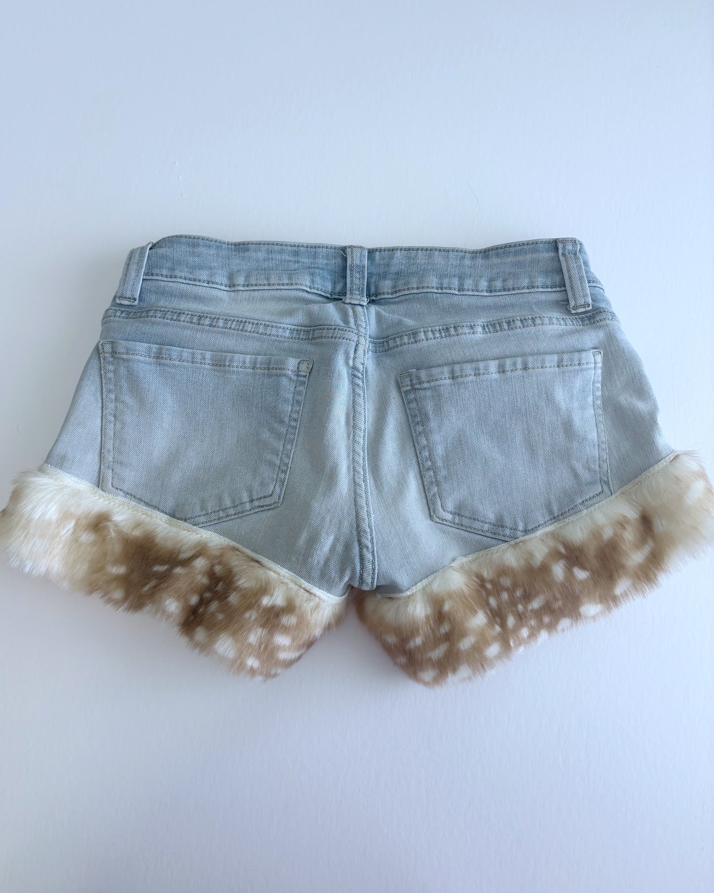 Deer Fur Mini Shorts