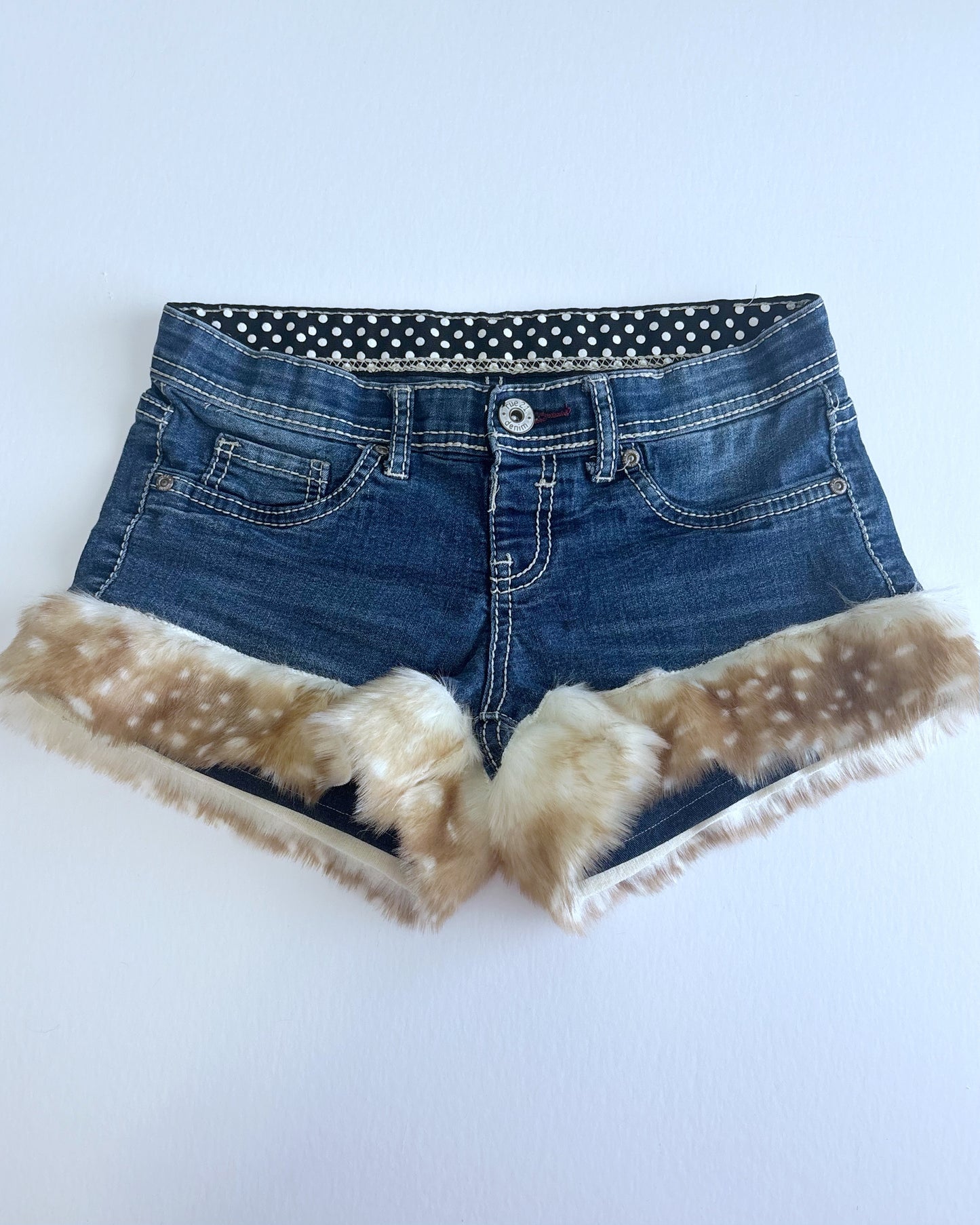 Deer Fur Mini Shorts