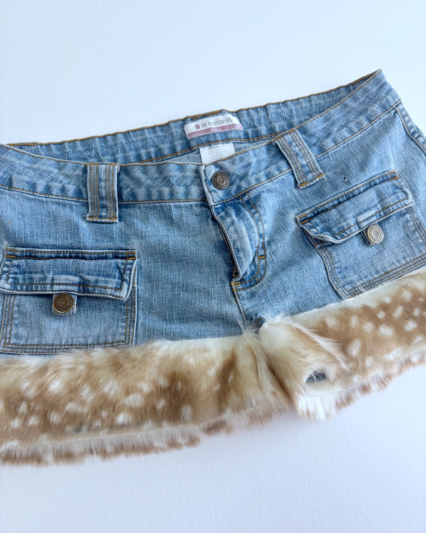 Deer Fur Mini Shorts
