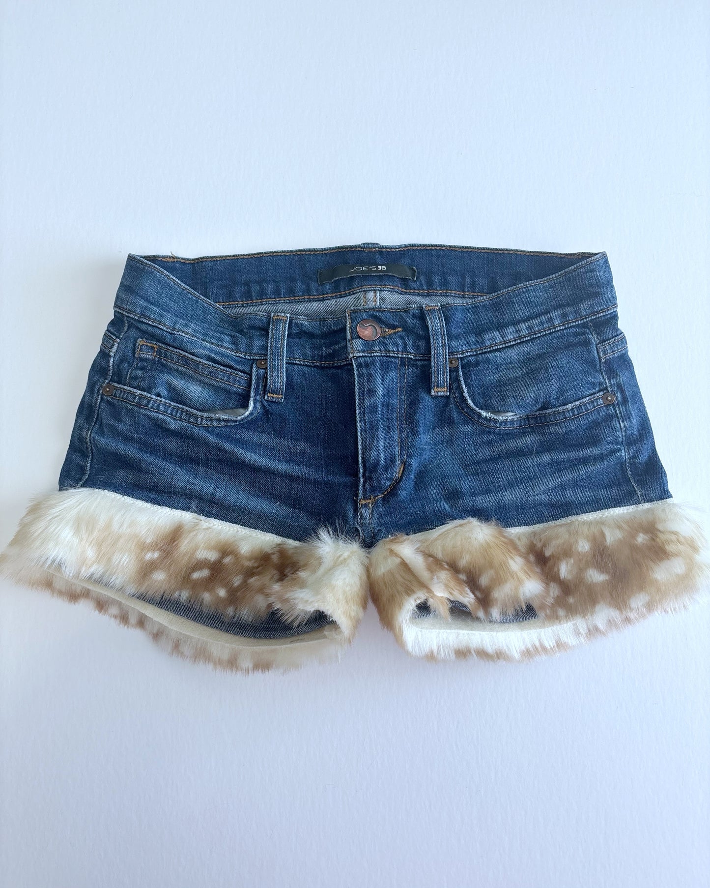 Deer Fur Mini Shorts