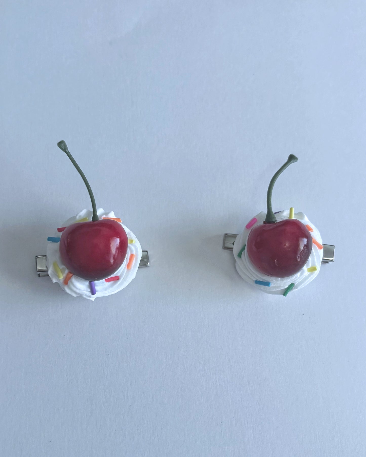 Cherry Frosting Hair Clips Set