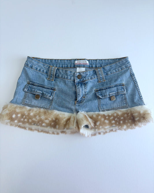 Deer Fur Mini Shorts