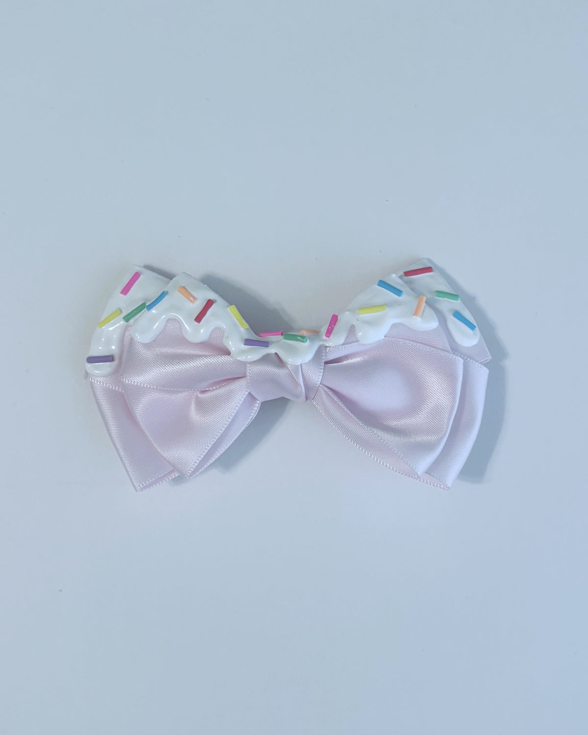 Frosted Bow Clip