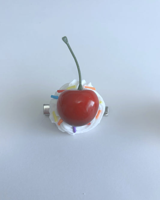 Cherry Frosting Hair Clip