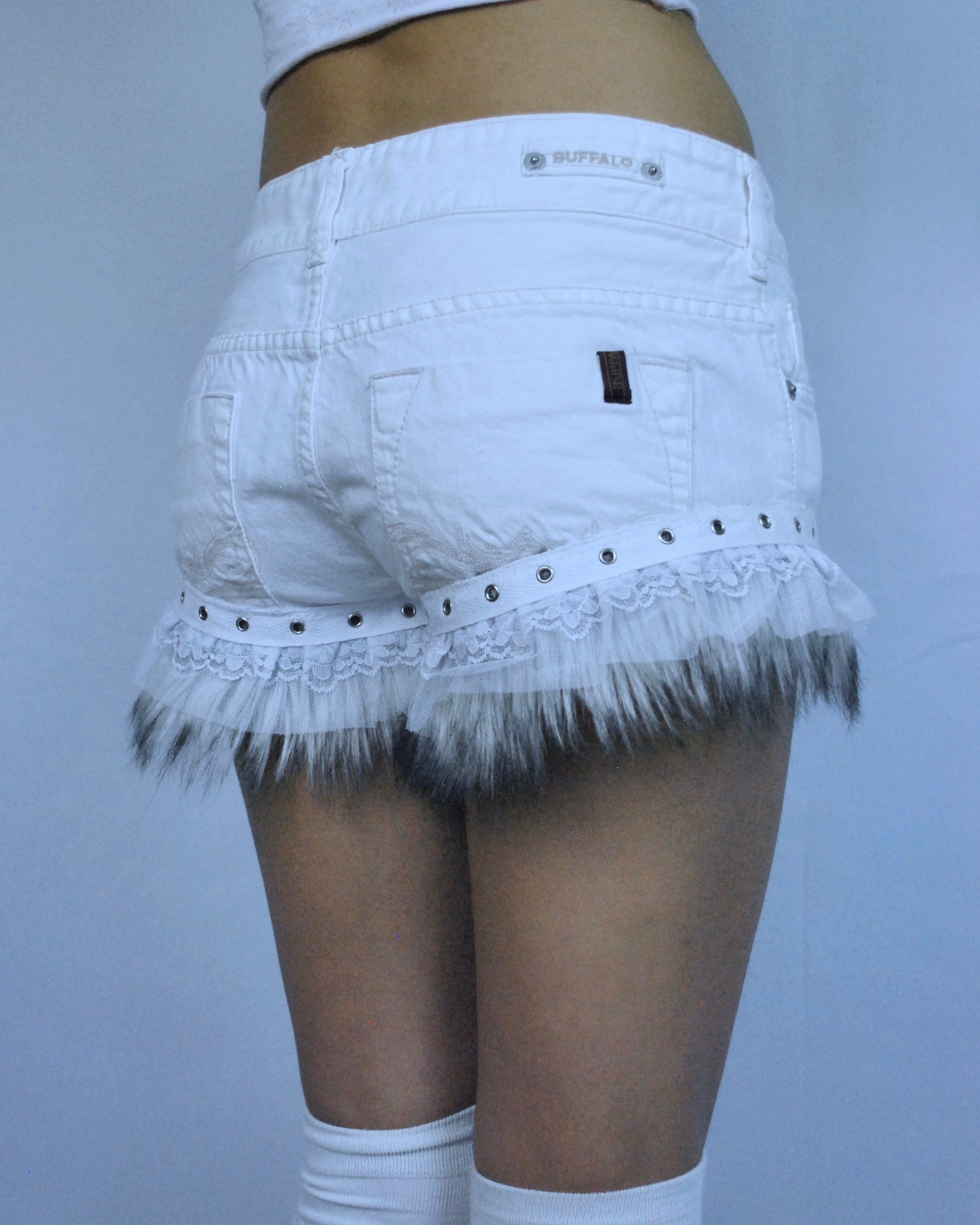 Frosted Whisper Fur Shorts