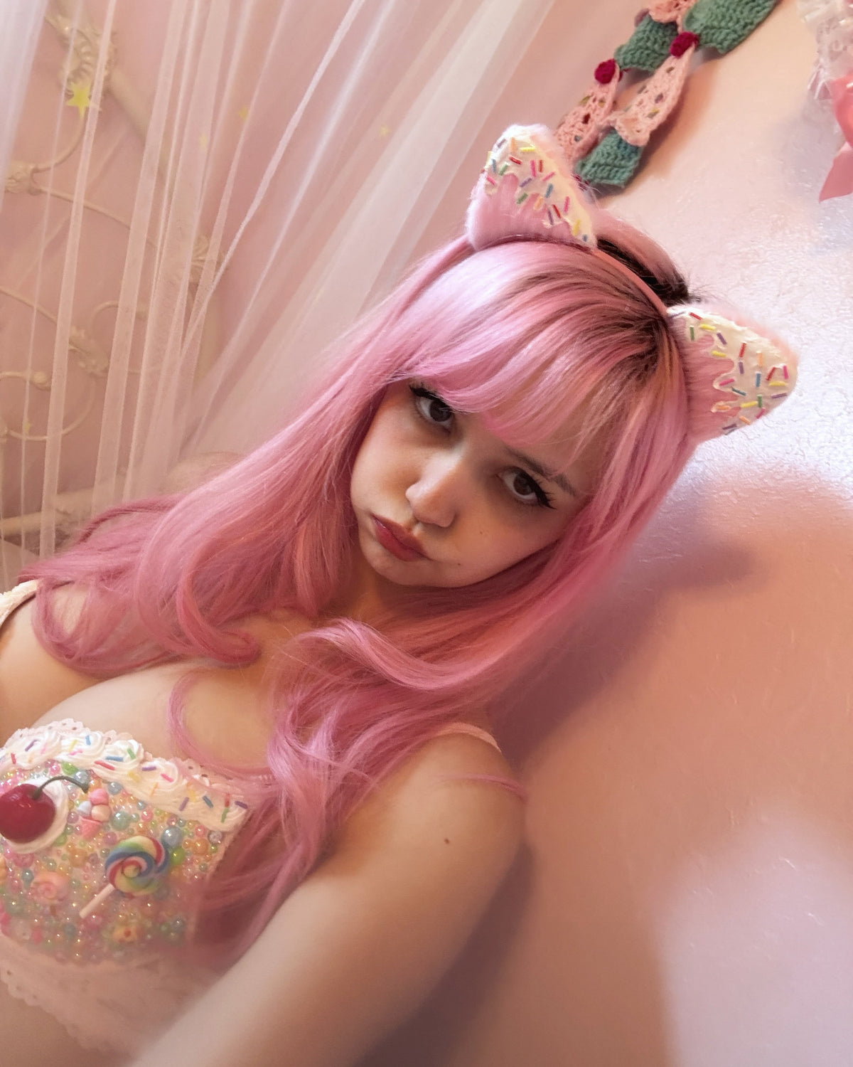 Frosted Kitty Headband