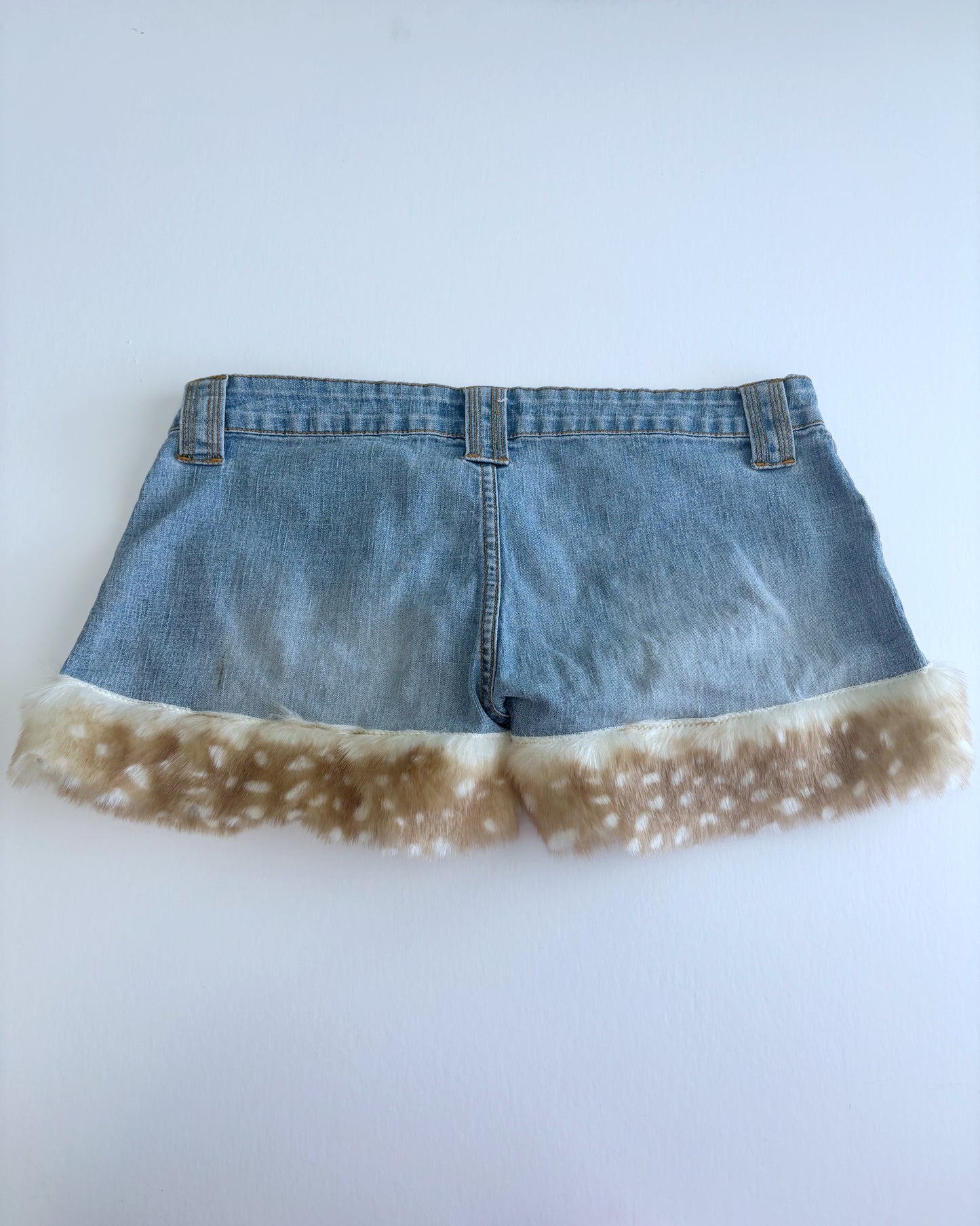Deer Fur Mini Shorts