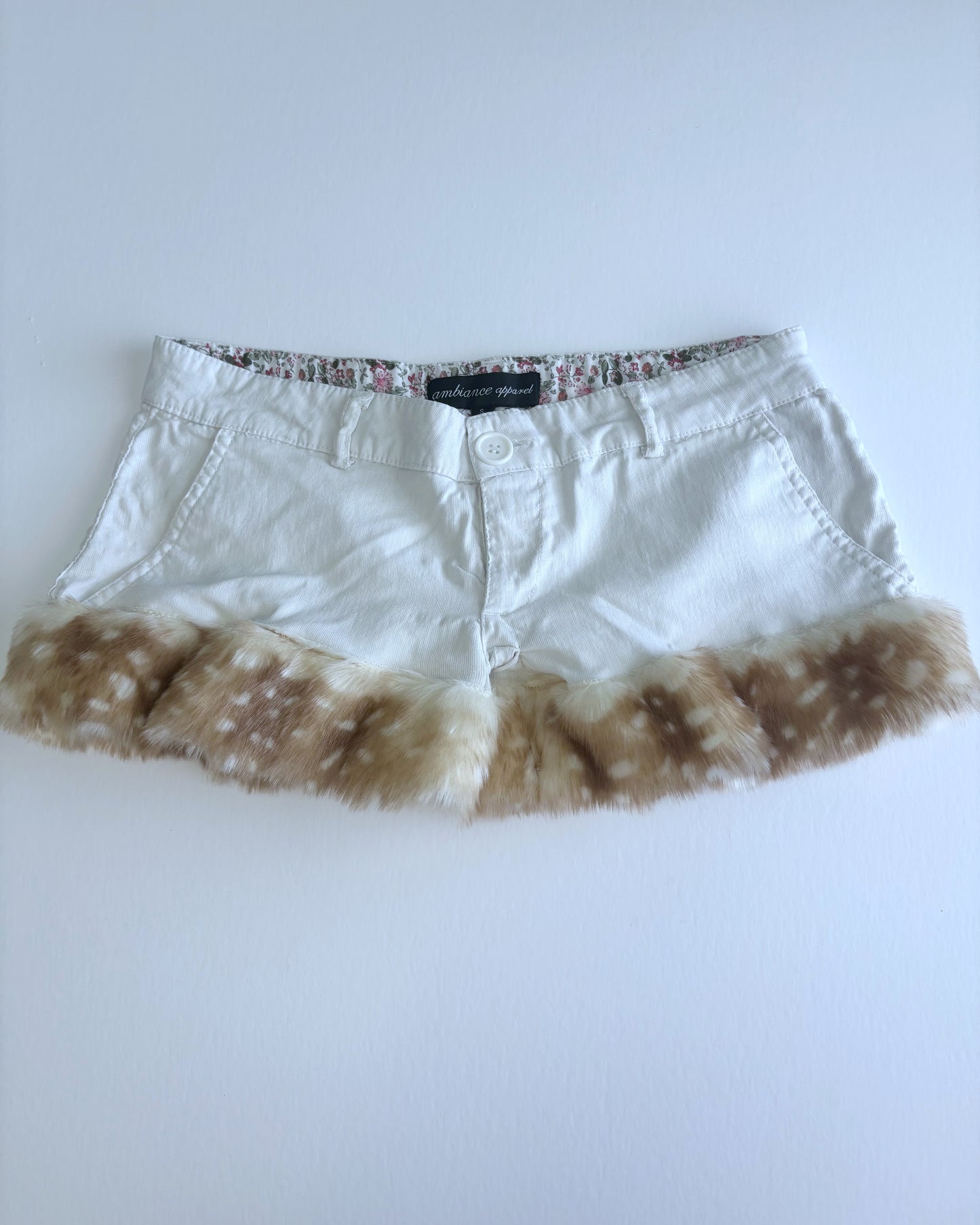 Deer Fur Mini Shorts